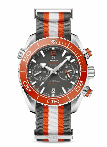 Omega Seamaster Planet Ocean 600M Co-Axial 45.5 Master Chronometer Chronograph Stainless Steel / Grey / NATO 215.32.46.51.99.001 (21532465199001)